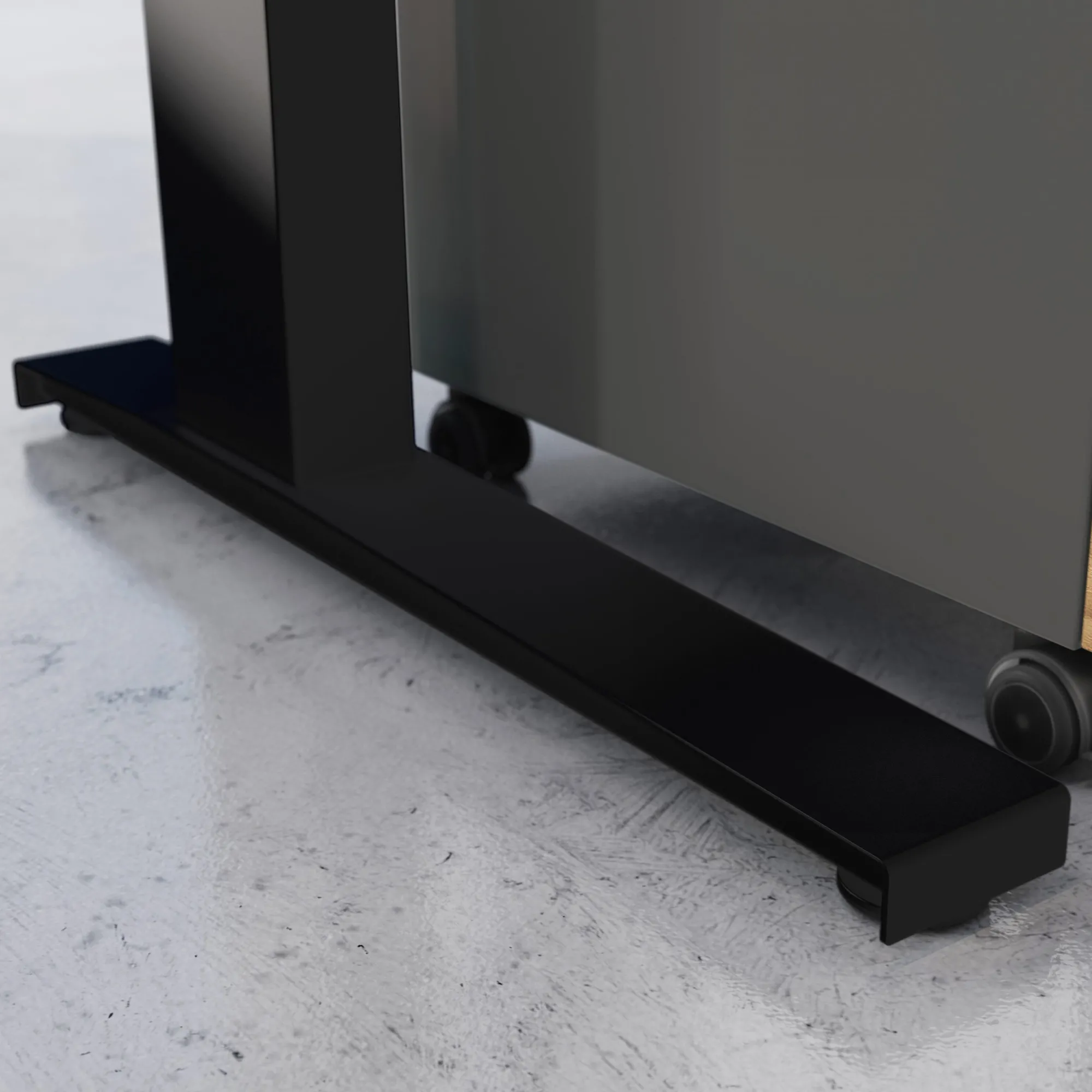Bureaus^Huisenthuis Aanbouwtafel Ergonoma Eiken Eiken, Zwart