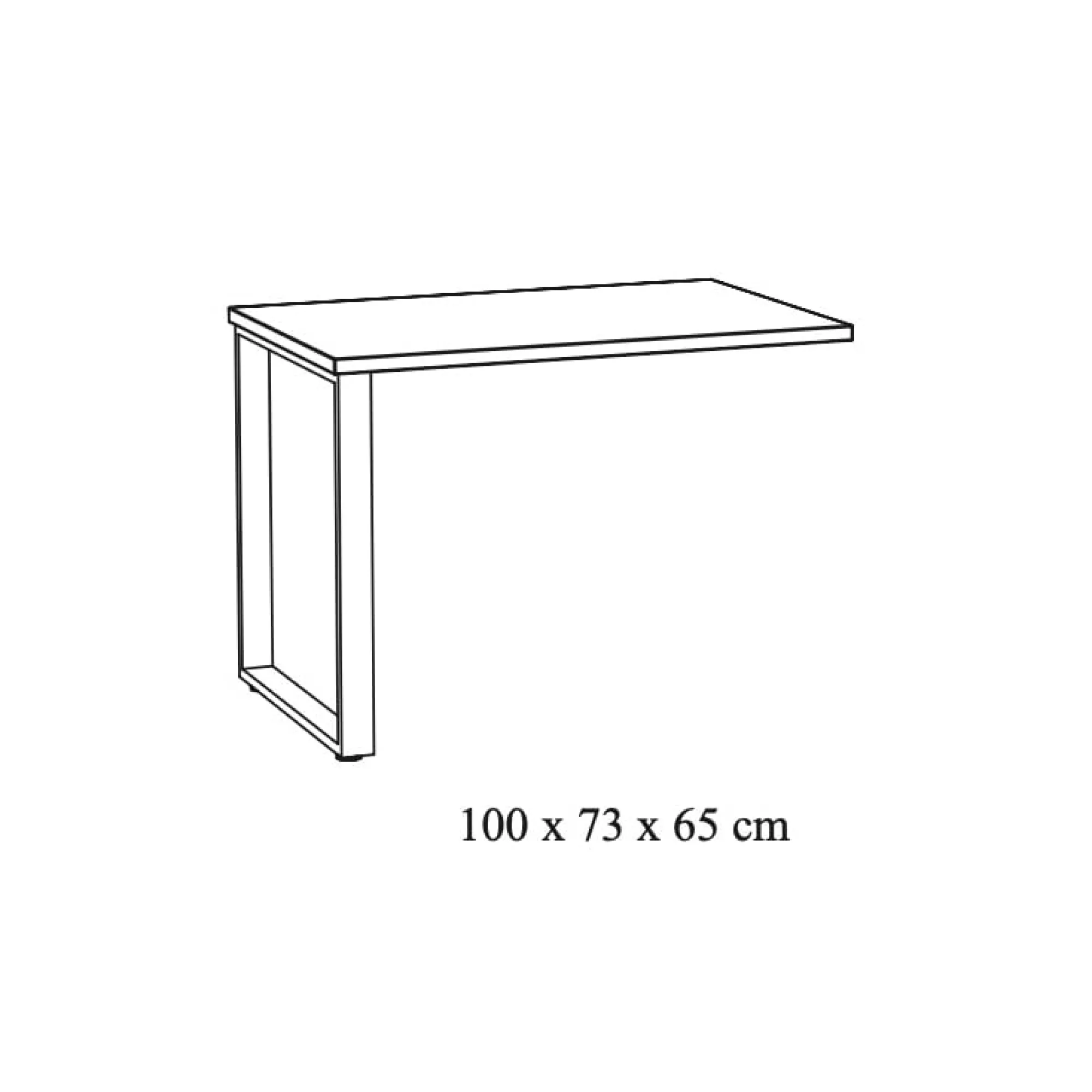 Bureaus^Huisenthuis Aanbouwtafel Newton