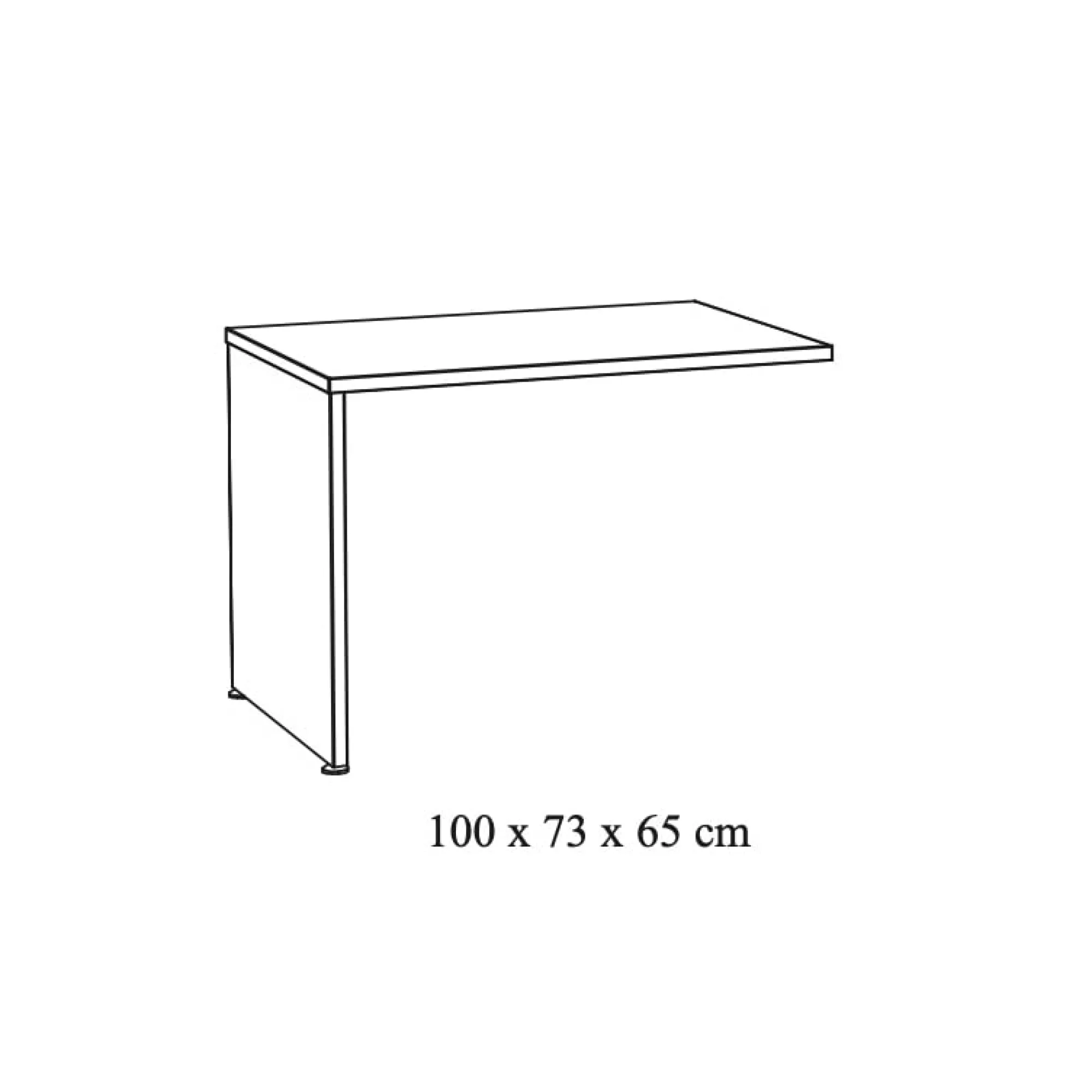 Bureaus^Huisenthuis Aanbouwtafel Eiken Newton