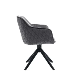 Eetkamerstoelen^Huisenthuis Armstoel Adele Grijs