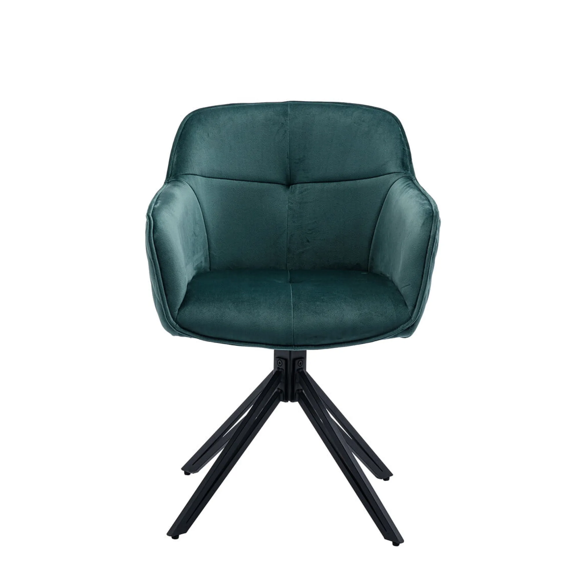 Eetkamerstoelen^Huisenthuis Armstoel Adele Groen