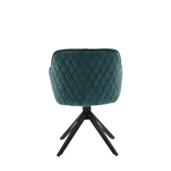 Eetkamerstoelen^Huisenthuis Armstoel Adele Groen