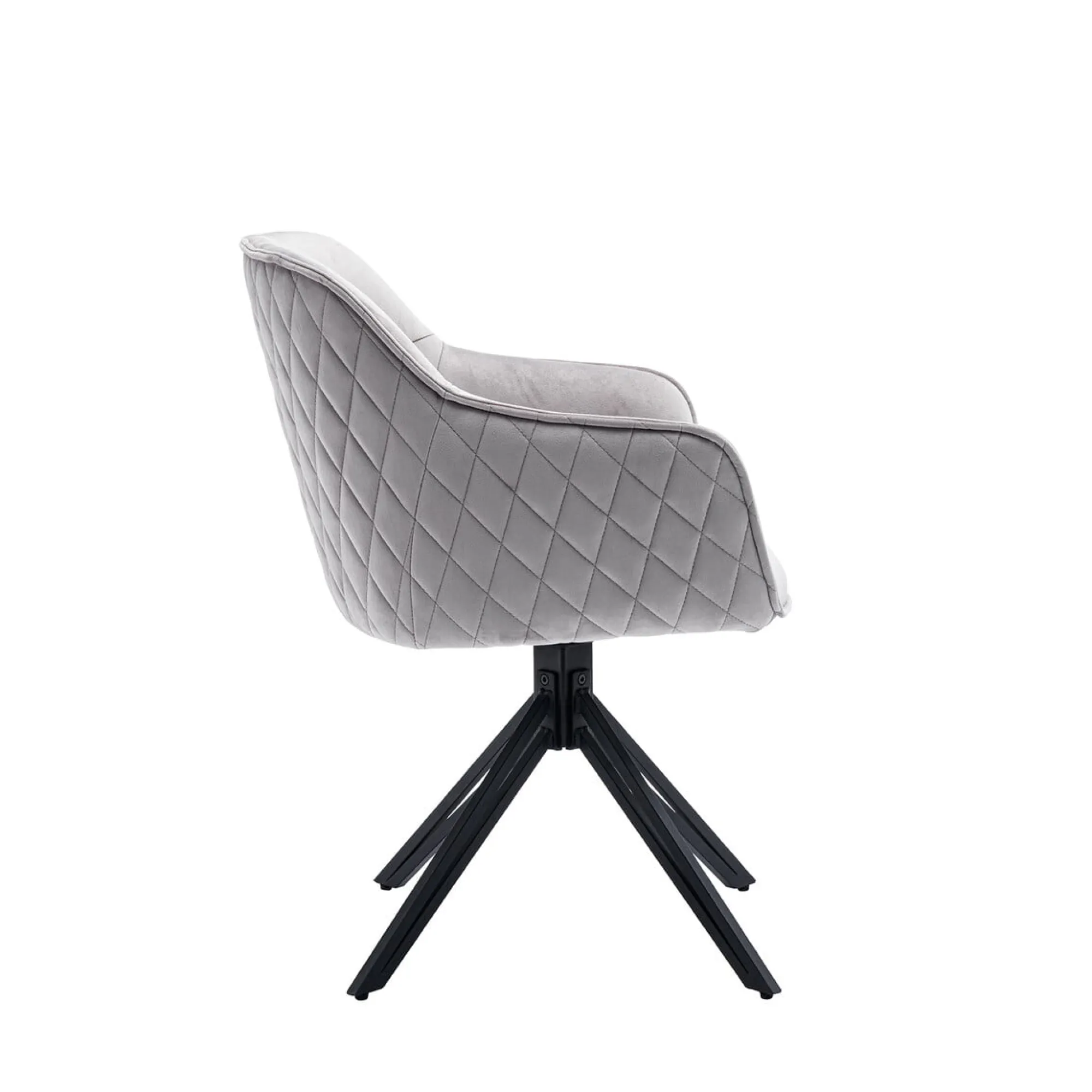 Eetkamerstoelen^Huisenthuis Armstoel Adele Lichtgrijs