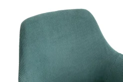 Eetkamerstoelen^Huisenthuis Armstoel Amine Groen – Set van 2 Groen, Zwart