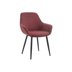Eetkamerstoelen^Huisenthuis Armstoel Amine Rood – Set van 2 Paars, Rood