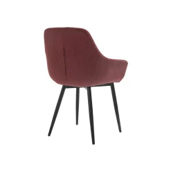 Eetkamerstoelen^Huisenthuis Armstoel Amine Rood – Set van 2 Paars, Rood