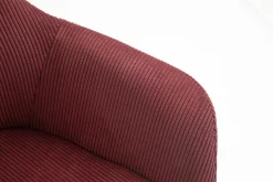 Eetkamerstoelen^Huisenthuis Armstoel Amine Rood – Set van 2 Paars, Rood
