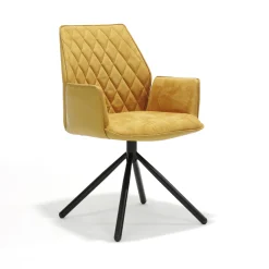 Eetkamerstoelen^Huisenthuis Armstoel Anouk – Set van 2 Oker