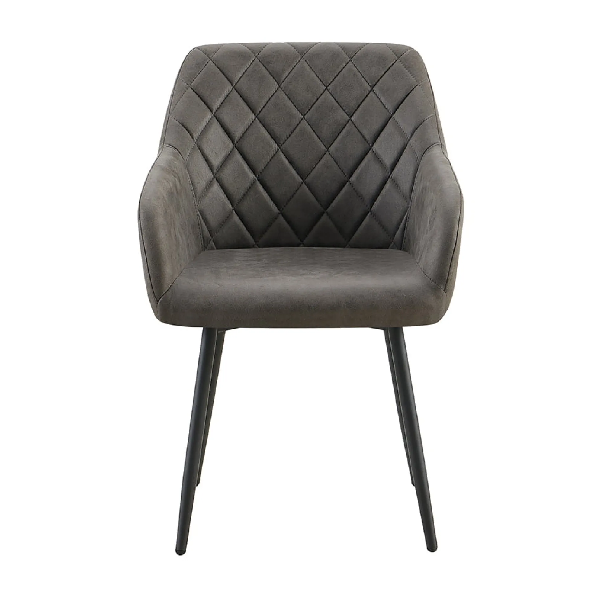 Eetkamerstoelen^Huisenthuis Armstoel Arno Grijs – Set van 2