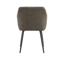 Eetkamerstoelen^Huisenthuis Armstoel Arno Grijs – Set van 2