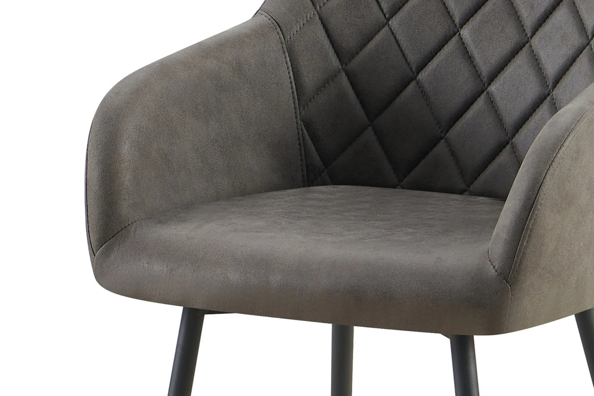 Eetkamerstoelen^Huisenthuis Armstoel Arno Grijs – Set van 2
