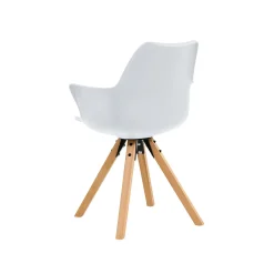 Eetkamerstoelen^Huisenthuis Armstoel Billie – Set van 2 Wit