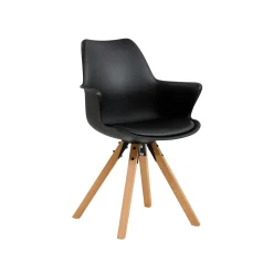 Eetkamerstoelen^Huisenthuis Armstoel Billie – Set van 2 Zwart
