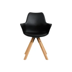 Eetkamerstoelen^Huisenthuis Armstoel Billie – Set van 2 Zwart