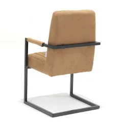 Eetkamerstoelen^Huisenthuis Armstoel Chloe – Set van 2 Cognac