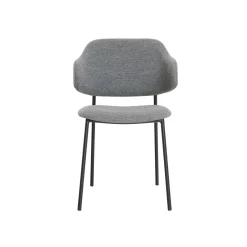 Eetkamerstoelen^Huisenthuis Armstoel Didi Bouclé – Set van 2 Donkergrijs