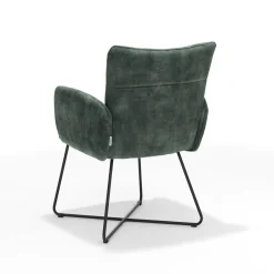 Eetkamerstoelen^Huisenthuis Armstoel Elisa – Set van 2 Groen