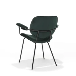 Eetkamerstoelen^Huisenthuis Armstoel Emma – Set van 2 Groen
