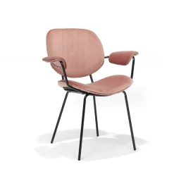 Eetkamerstoelen^Huisenthuis Armstoel Emma – Set van 2 Roze