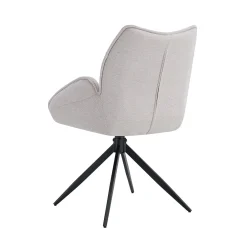 Eetkamerstoelen^Huisenthuis Armstoel Famke Beige – Set van 2