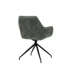 Eetkamerstoelen^Huisenthuis Armstoel Fedde Hunter Velours – Set van 2 Groen