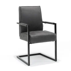 Eetkamerstoelen^Huisenthuis Armstoel Floor – Set van 2 Antraciet