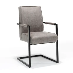 Eetkamerstoelen^Huisenthuis Armstoel Floor – Set van 2 Pebble