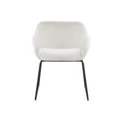 Eetkamerstoelen^Huisenthuis Armstoel Hilton Wit Bouclé