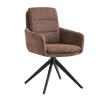 Eetkamerstoelen^Huisenthuis Armstoel Irma Bruin – Set van 2