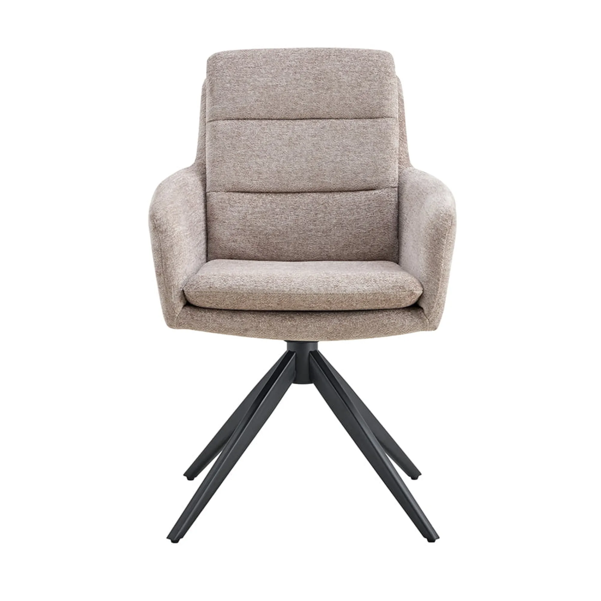 Eetkamerstoelen^Huisenthuis Armstoel Irma Lichtgrijs – Set van 2