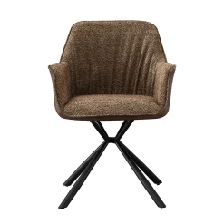 Eetkamerstoelen^Huisenthuis Armstoel Jan Bouclé – Set van 2 Zand