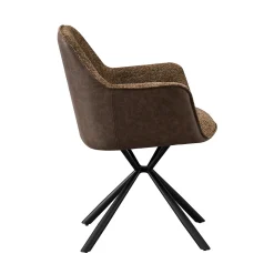 Eetkamerstoelen^Huisenthuis Armstoel Jan Bouclé – Set van 2 Zand