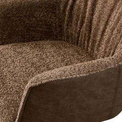 Eetkamerstoelen^Huisenthuis Armstoel Jan Bouclé – Set van 2 Zand
