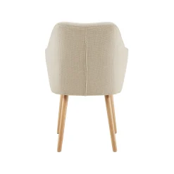 Eetkamerstoelen^Huisenthuis Armstoel Jonne Beige