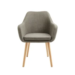 Eetkamerstoelen^Huisenthuis Armstoel Jonne Bruin