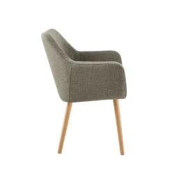 Eetkamerstoelen^Huisenthuis Armstoel Jonne Bruin