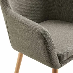 Eetkamerstoelen^Huisenthuis Armstoel Jonne Bruin