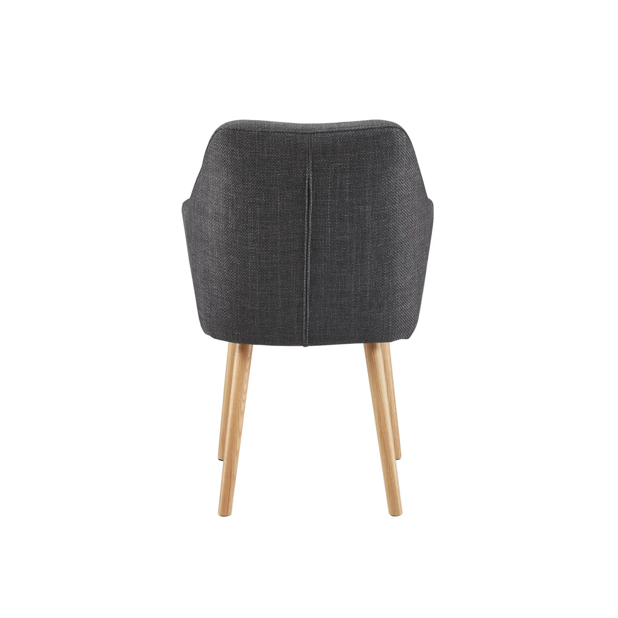 Eetkamerstoelen^Huisenthuis Armstoel Jonne Donkergrijs