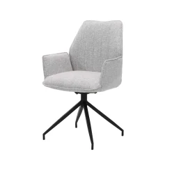 Eetkamerstoelen^Huisenthuis Armstoel Kobe Shell Stof – Set van 2 Grijs