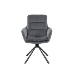 Eetkamerstoelen^Huisenthuis Armstoel Liora Donkergrijs
