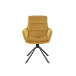 Eetkamerstoelen^Huisenthuis Armstoel Liora Goud