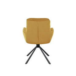 Eetkamerstoelen^Huisenthuis Armstoel Liora Goud