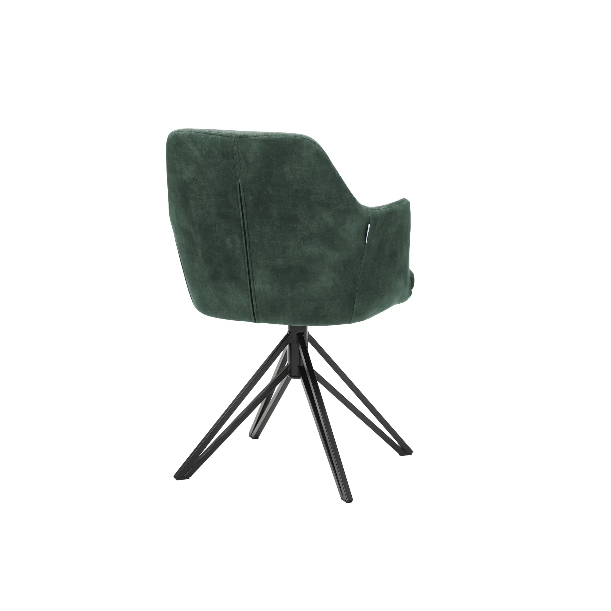 Eetkamerstoelen^Huisenthuis Armstoel Melvin Stof – Set van 2 Groen