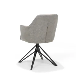 Eetkamerstoelen^Huisenthuis Armstoel Melvin – Set van 2 Pebble