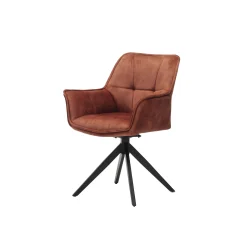 Eetkamerstoelen^Huisenthuis Armstoel Mirre – Set van 2 Koper