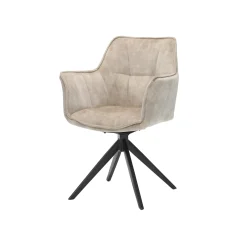 Eetkamerstoelen^Huisenthuis Armstoel Mirre – Set van 2 Lever
