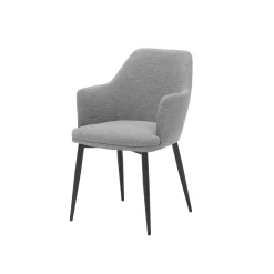 Eetkamerstoelen^Huisenthuis Armstoel Mona Teddy – Set van 2 Steel
