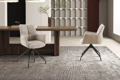 Eetkamerstoelen^Huisenthuis Armstoel Nestor Zand – Set van 2