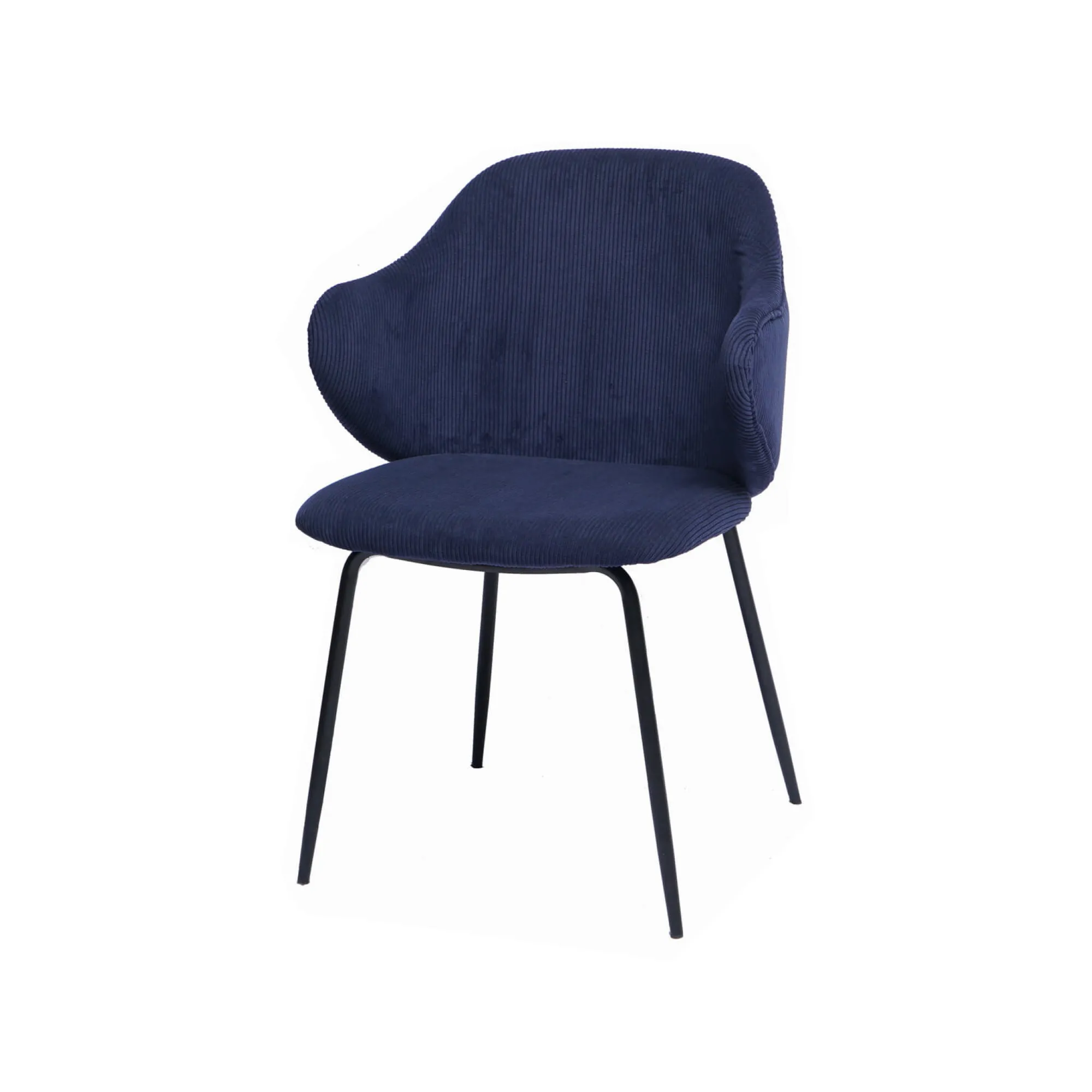 Eetkamerstoelen^Huisenthuis Armstoel Novi Blauw – Set van 2 Donkerblauw