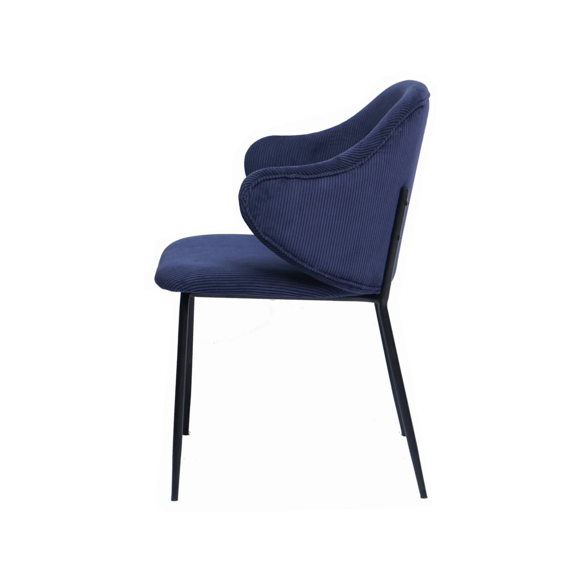 Eetkamerstoelen^Huisenthuis Armstoel Novi Blauw – Set van 2 Donkerblauw